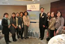 A group photo of Mr CF Kwan with PRPA committee members.