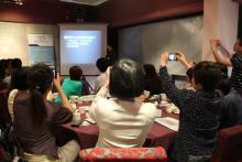 Participants are highly interested in the talk given by Mr Nick Kwok.