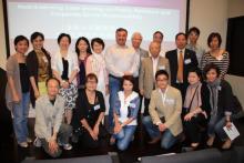 A group photo of the Hong Kong Public Relations Awards organizing committee members, PRPA committee members and the four speakers.