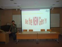 Ms KWAN, Kin-mei, Executive Director of Hong Kong Institute of Human Resource Management, encourages the new generation Y to establish new images.